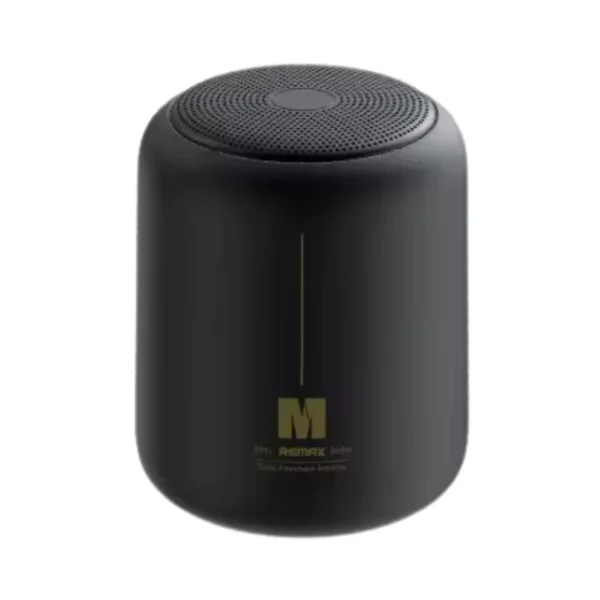 Parlante Bluetooth portátil Remax Aircity RB-M1 color negro con detalles dorados