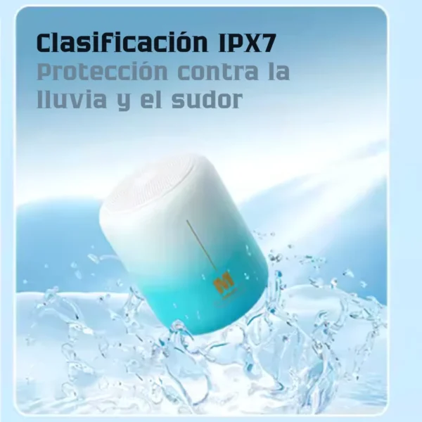 Parlante Bluetooth portátil Remax Aircity resistente al agua IPX7 contra lluvia y sudor