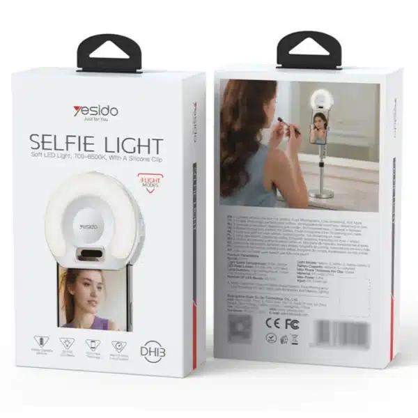 Aro de luz Yesido DH13 empaque Empaque original del aro de luz para celular Yesido DH13 Selfie Light