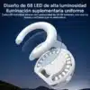Aro de luz Yesido DH13 luz uniforme Interior del aro de luz LED Yesido DH13 con 68 LEDs y difusor para iluminación uniforme