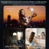 Aro de luz Yesido DH13 usos Aro de luz con clip Yesido DH13 para selfies, vlogs, videollamadas y maquillaje