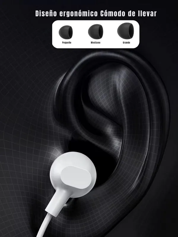 Audífonos 3.5 mm Usams Originales con Micrófono | Sonido HiFi y Llamadas Claras