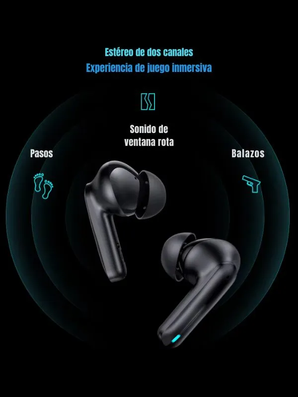 Audífonos Gamer Bluetooth Usams ENC Inalámbricos | Baja Latencia 60ms, Cancelación de Ruido, Larga Duración
