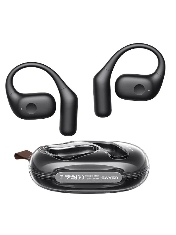 Audífonos Bluetooth Deportivos Usams | Conducción Ósea, Gancho para Correr, Sonido 3D, IPX4