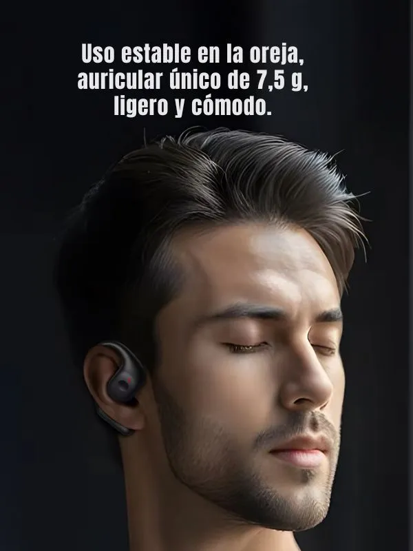 Audífonos Bluetooth Deportivos Usams | Conducción Ósea, Gancho para Correr, Sonido 3D, IPX4