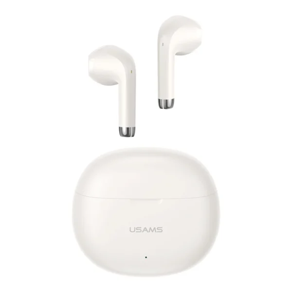 Audífonos Bluetooth TWS Usams YO17 beige Audífonos Bluetooth TWS Usams YO17 Rhymbo color beige con estuche de carga
