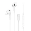 Audífonos con cable para iPhone Usams SJ621 Audífonos con cable para iPhone Usams SJ621 blancos con conector Lightning y control de volumen