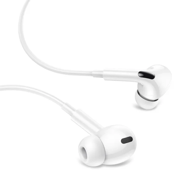 Diseño in-ear de los audífonos para iPhone Usams SJ621 Diseño in-ear con almohadillas de silicona de los audífonos con cable para iPhone Usams SJ621
