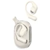 Audífonos con gancho Bluetooth Usams UG26 blancos de oreja abierta con estuche de carga transparente