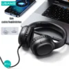 Audífonos de diadema Usams YG23 con cable o inalámbricos Audífonos de diadema Usams YG23 se usan inalámbricos por Bluetooth o con cable de audio 3.5 mm
