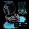 Audífonos gamer Bluetooth Usams XJ13 con 7 horas por carga y hasta 30 horas con el estuche