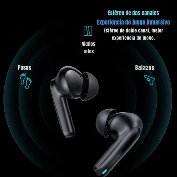 Audífonos gamer Bluetooth Usams XJ13 con sonido estéreo de dos canales para escuchar pasos y disparos