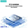Chip Bluetooth 5.3 de los audífonos inalámbricos Usams ID25 con menor consumo de energía