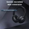 Audífonos Remax RB-660HB sonido inmersivo Audífonos Bluetooth over ear Remax RB-660HB negros con sonido inmersivo y hasta 300 horas en espera