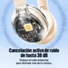 Interior del audífono Remax RB-900HB con cancelación activa de ruido de hasta 38 dB