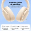 Botones de volumen, encendido, ANC, entrada AUX y puerto USB-C de los audífonos Remax RB-900HB