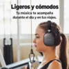 Mujer usando los audífonos de diadema Yesido EP05 en el gimnasio, ligeros y cómodos