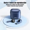 Autonomía de los Remax AlloyBuds 1 Audífonos inalámbricos Remax AlloyBuds 1 azules con hasta 4 horas de reproducción