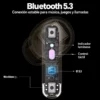 Interior del auricular Yesido TWS25 con Bluetooth 5.3, micrófono, control táctil e indicador luminoso