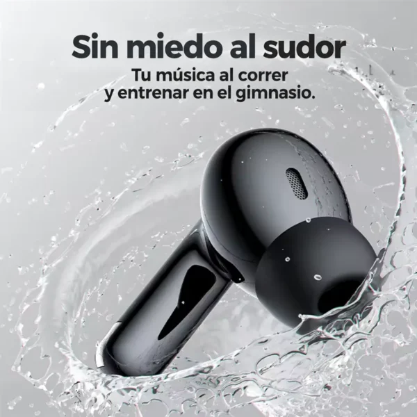 Auricular Bluetooth negro Yesido TWS25 resistente al sudor y salpicaduras para correr y entrenar