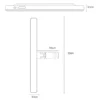 Barra de luz LED Yesido DH11 medidas Medidas de la barra de luz LED para monitor Yesido DH11: 33 cm de largo, 3.1 cm y soporte de 9.5 cm