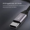 Conector tipo C con carcasa de aleación de aluminio del cable Yesido YAU20