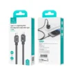 Cable iPhone reforzado Usams SJ685 empaque Empaque del cable tipo C a Lightning 30W de aleación de zinc con luz Usams SJ685 serie Mecha