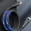Cable magnético enrollable Toocki Tipo C a Tipo C de 60W recogido en rollo por sus imanes