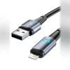 Conectores USB-A y Lightning de aluminio del cable iPhone USB Toocki