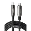 Cable PD 240W Toocki Tipo C a Tipo C trenzado con conectores metálicos