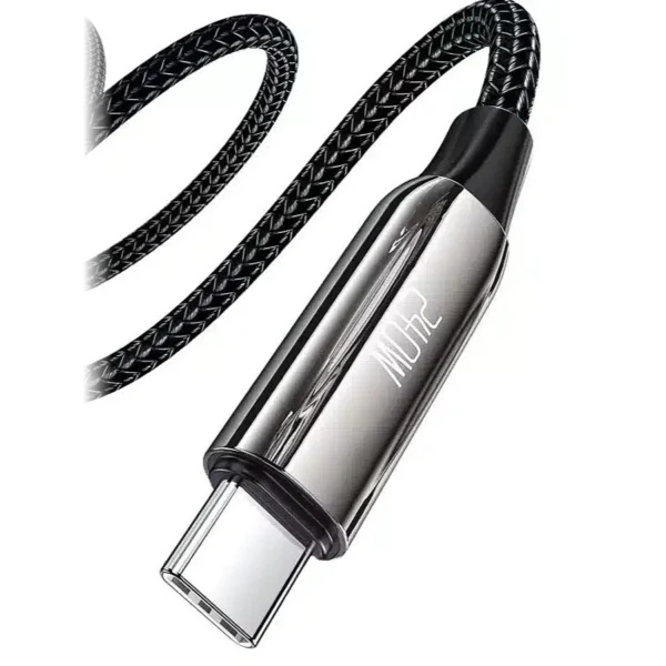 Conector Tipo C metálico del cable PD 240W Toocki con cable trenzado