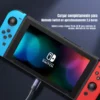 Cable tipo C 3 metros Usams SJ526 cargando una consola Nintendo Switch