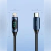 Medidas del cable tipo C a Lightning con pantalla Toocki Medidas del cable tipo C a Lightning con pantalla Toocki: conectores de 1.1 cm de ancho, 3.75 cm y 3.3 cm de largo