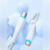 Ambos conectores tipo C del cable USB C 2 metros Toocki con luz y cable trenzado
