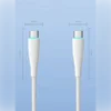 Medidas de los conectores del cable USB C 2 metros Toocki: 1.1 cm de ancho y 4.3 cm de largo
