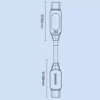 Cable de carga rápida USB Tipo-C Toocki 100W PD con LED y Protección de Voltaje