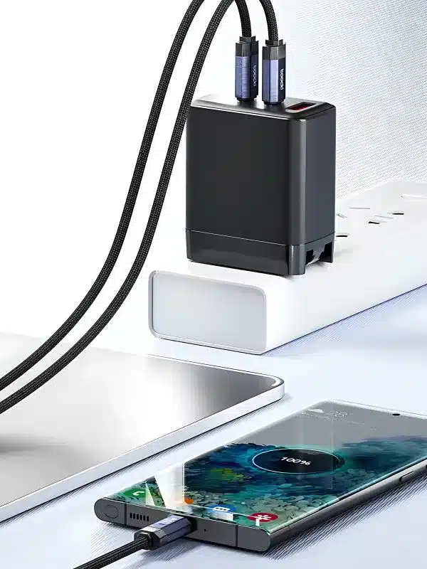 Cable Toocki Tipo C 100W con Carga Rápida y LED Inteligente