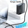 Cable Toocki Tipo C 240W Carga Rápida PD 3.1 con Protección Inteligente