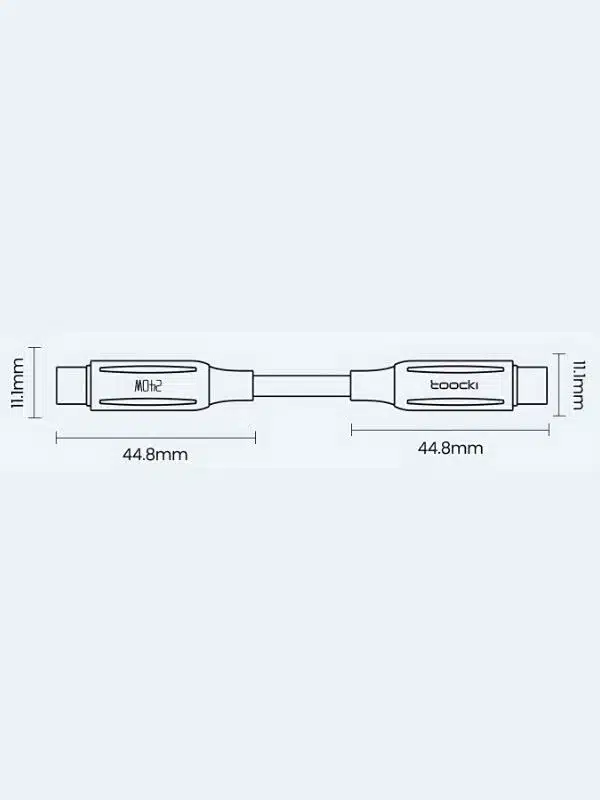 Cable Toocki Tipo C 240W Carga Rápida PD 3.1 con Protección Inteligente