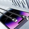 🔌 Cable Lightning iPhone Usams 30W Carga Rápida y Datos | Trenzado Reforzado 1m