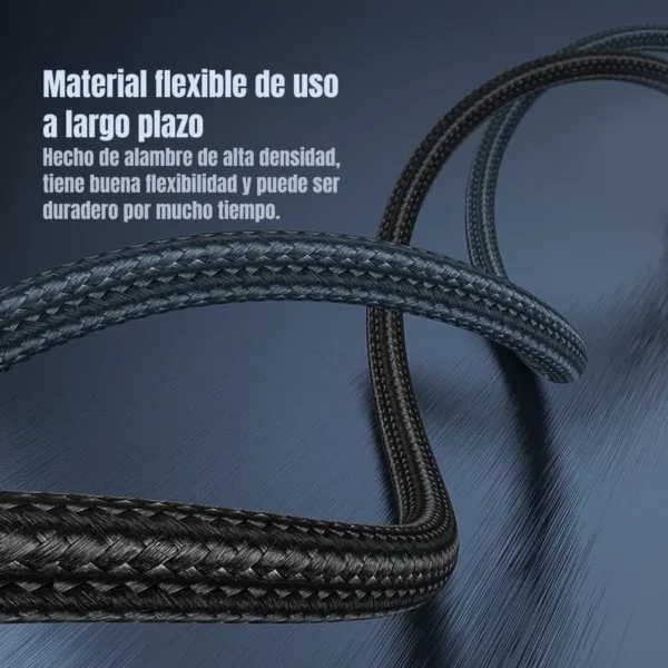 cable60w-03-material-flexible-1.webp Cable Toocki USB-C a USB-C 60W material trenzado flexible