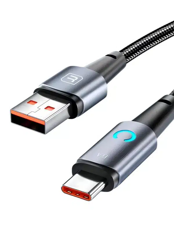 Cable Tipo C Toocki 66W con Carga Rápida y indicadorLED