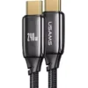 🔌 Cable de Carga Rápida Tipo C a C 240W 2 Metros Usams Carga Rápida PD 3.1 Trenzado Reforzado