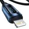 Cable de Carga Rápida Toocki 36W – Tipo C a Lightning con LED Inteligente