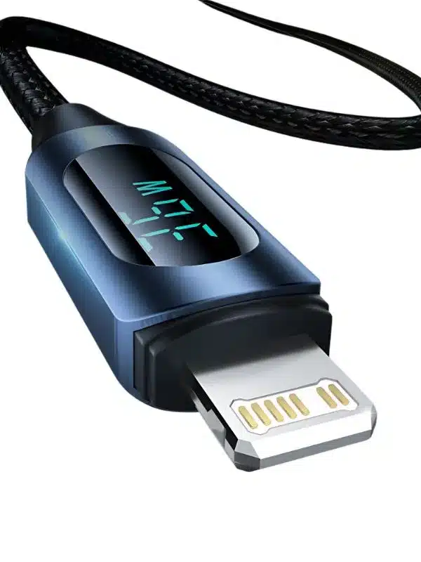 Cable de Carga Rápida Toocki 36W – Tipo C a Lightning con LED Inteligente