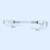 Cable de Carga Rápida 60W Tipo C a C con Ángulo de 90° – Toocki para Gamer | 1 Metro, Alta Velocidad 480Mbps