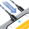 🔌 Cable Lightning iPhone 30W Usams – Carga Rápida y Transferencia de Datos 1m