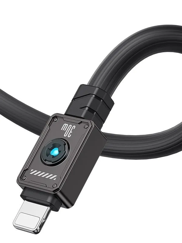 🔌 Cable de Carga Rápida Lightning a USB-C 30W Usams – PD para iPhone, iPad – 1.2m Reforzado y Antienredos