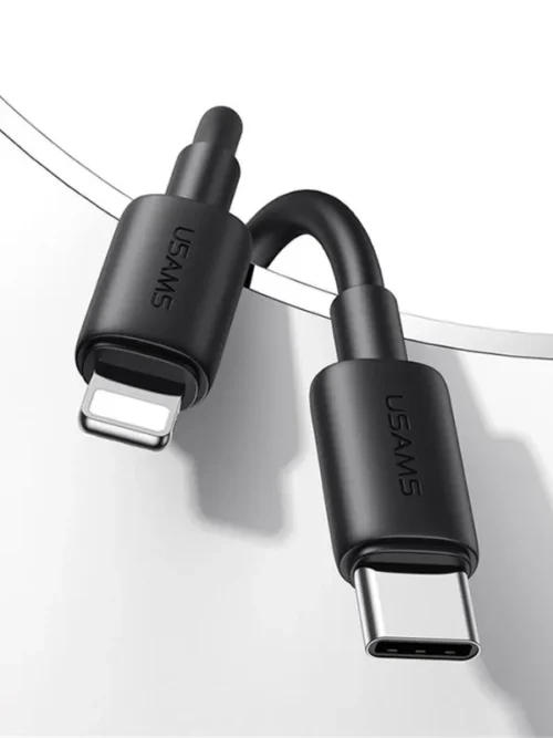 🔌 Cable Lightning iPhone 30W Usams – Carga Rápida y Transferencia de Datos 1m