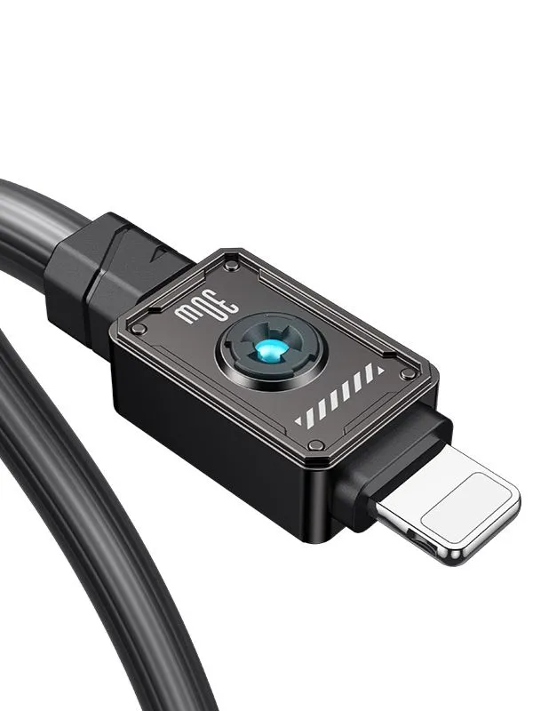 🔌 Cable de Carga Rápida Lightning a USB-C 30W Usams – PD para iPhone, iPad – 1.2m Reforzado y Antienredos